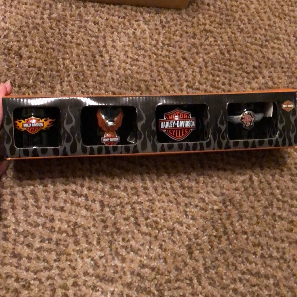 Harley Davidson 4 pack shot glasses